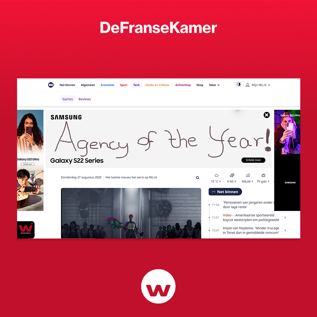 De Franse Kamer wint Agency of the Year 2022!